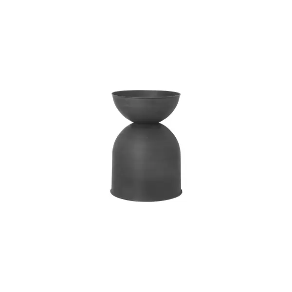 ferm LIVING - Hourglass Pot Sort, Medium, Mål: Ø: 40 x H: 59 cm.