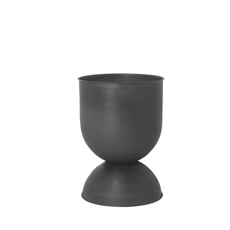 ferm LIVING - Hourglass Pot Sort, Medium, Mål: Ø: 40 x H: 59 cm.