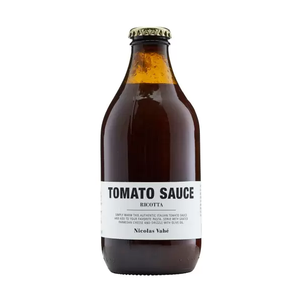 Nicolas Vahé - Tomatsauce Fermenteret ricotta/basilikum - toplækker!