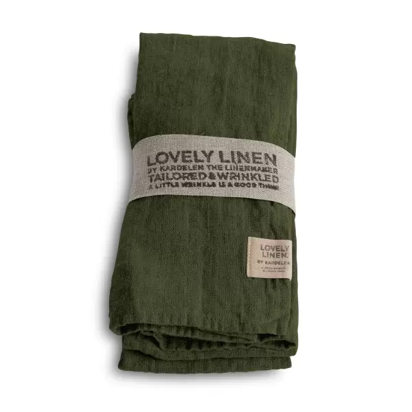 Lovely Linen - 4 stk. Hørservietter i sampak - vælg farve