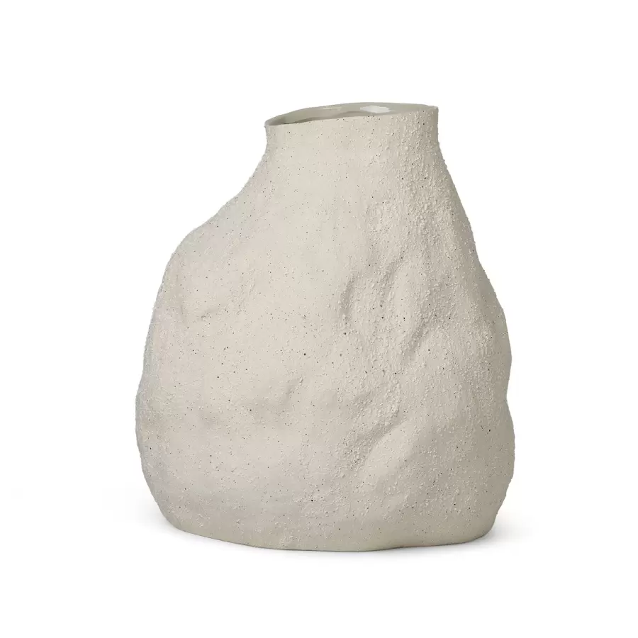 ferm LIVING - Vulca vase Offwhite Stone, Large - Hent selv