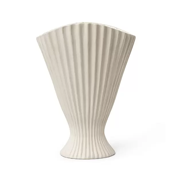 ferm LIVING - Vase Fountain, Off-White H:30,5