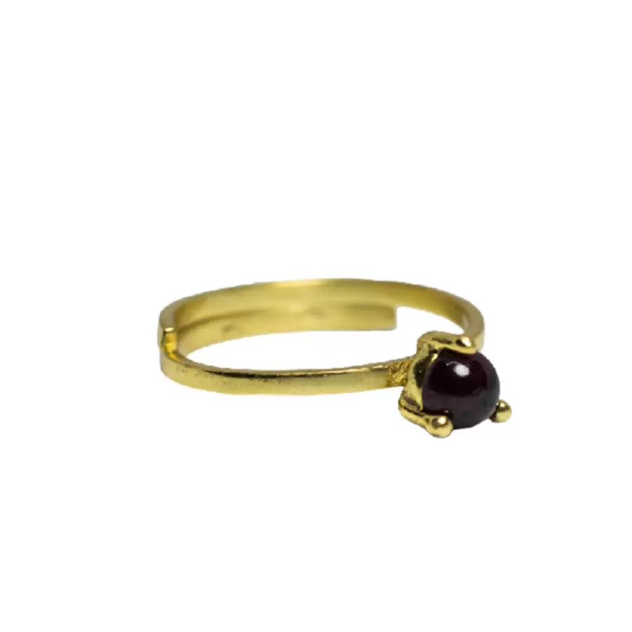 IBU Jewels - Ring Ibu Granat, Forgyldt