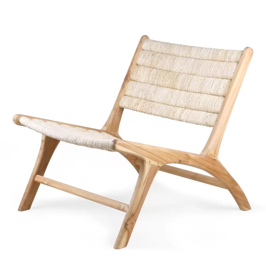 HK living - Loungestol Abaca, Teak - Hent selv