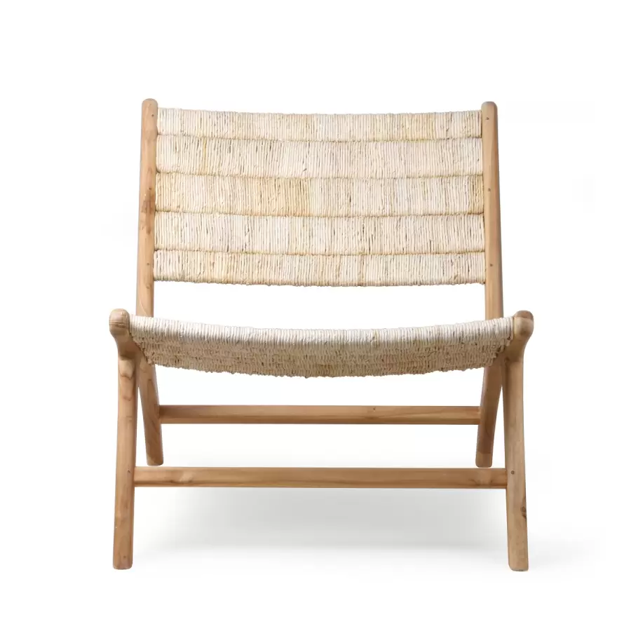 HK living - Loungestol Abaca, Teak - Hent selv