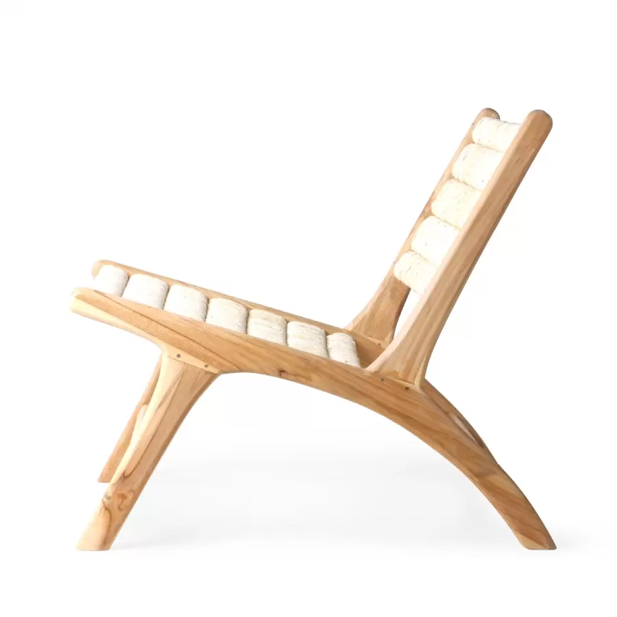 HK living - Loungestol Abaca, Teak - Hent selv