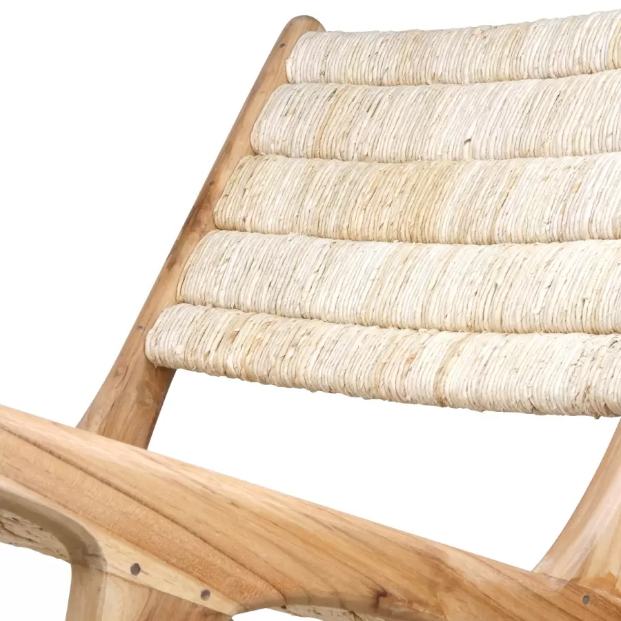 HK living - Loungestol Abaca, Teak - Hent selv