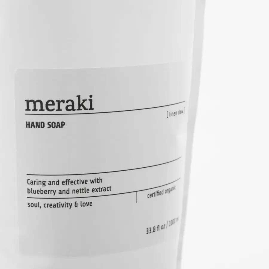 meraki - Øko. Refill Håndsæbe, Linen Dew 1000ml.