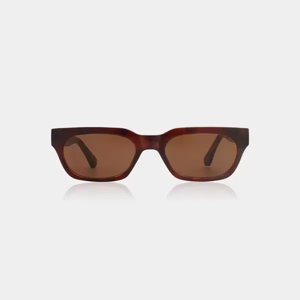 A.Kjærbede - Solbrille Bror, Brown/Demi Light Brown Transparent