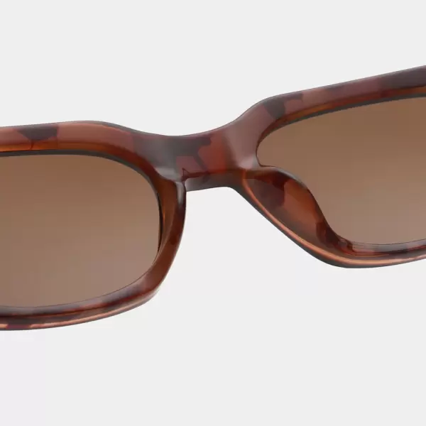 A.Kjærbede - Solbrille Bror, Brown/Demi Light Brown Transparent