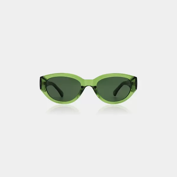 A.Kjærbede - Solbrille Winnie, Light Olive Transparent