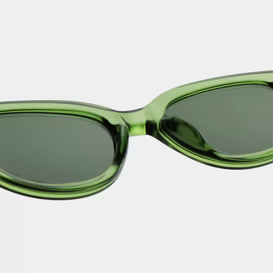 A.Kjærbede - Solbrille Winnie, Light Olive Transparent