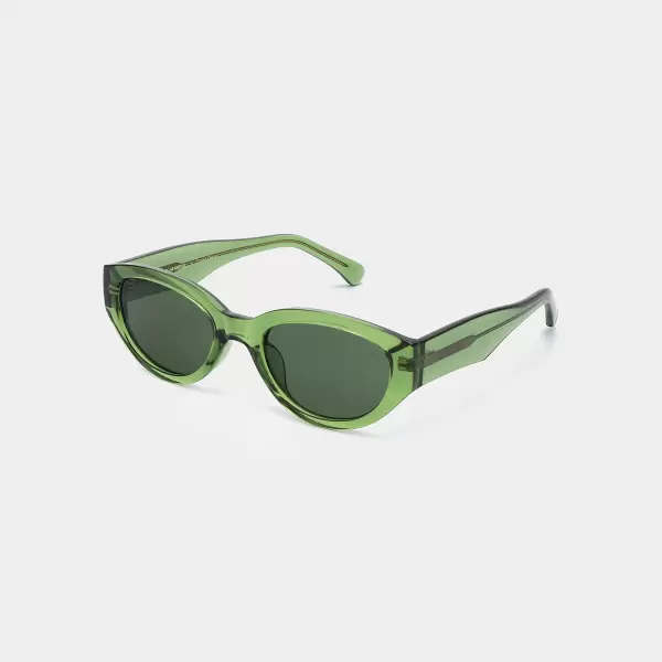 A.Kjærbede - Solbrille Winnie, Light Olive Transparent