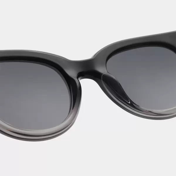 A.Kjærbede - Solbrille Lilly, Black Grey Transparent