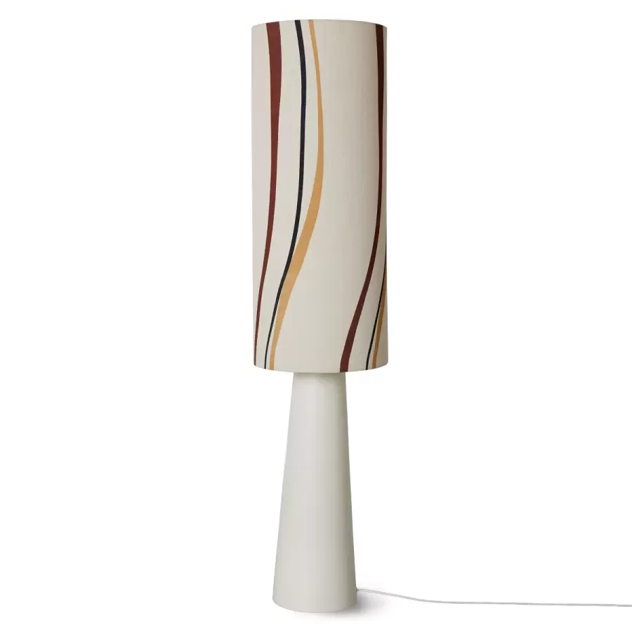 HK living - Gulvlampe Cone Base XL, Cream - uden skærm - Hent selv