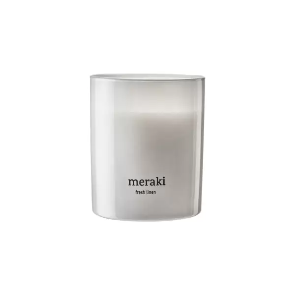 meraki - Duftlys, Fresh Linen Ø:8*9,5