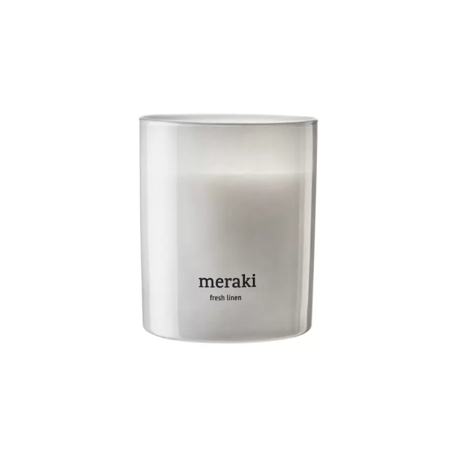 meraki - Duftlys, Fresh Linen Ø:8*9,5