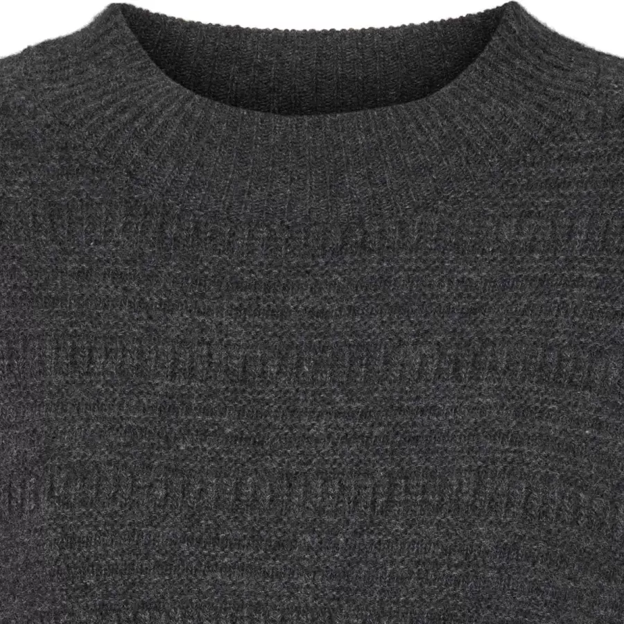 esmé studios - Iwona Pullover Knit GOTS, Grey Melange 