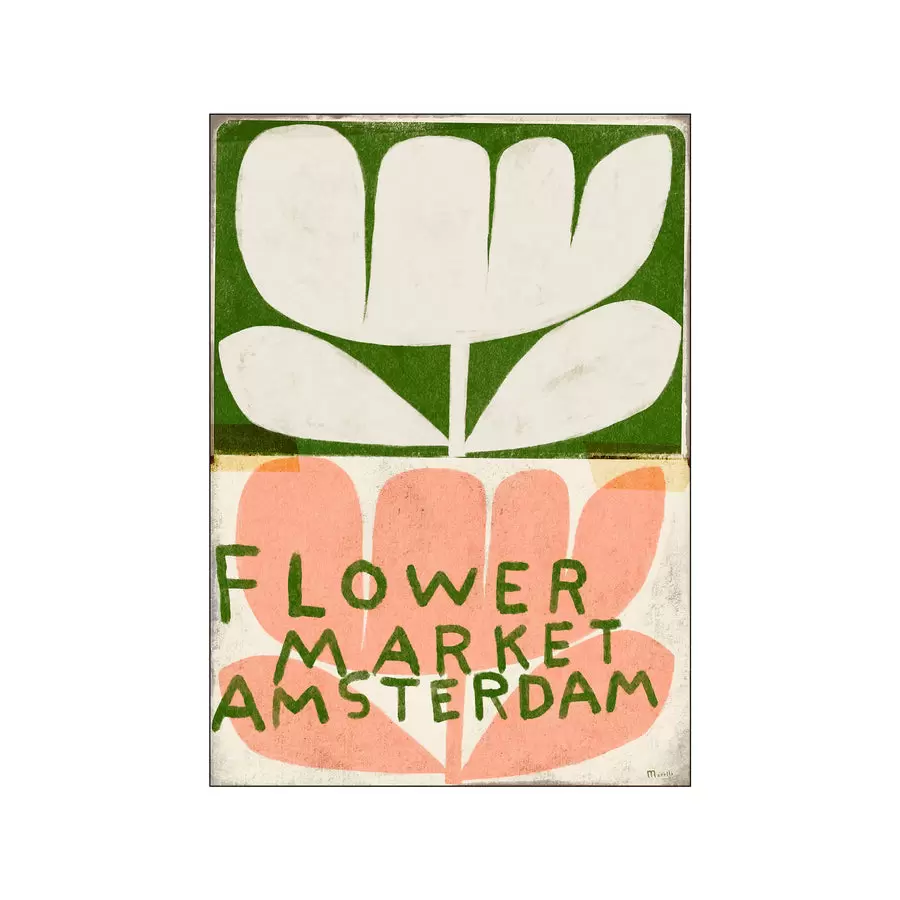 The Poster Club - Flower Market Amsterdam 30*40