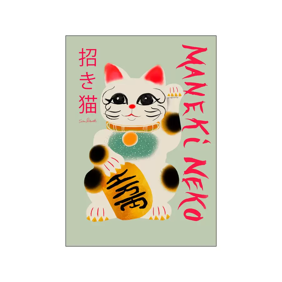 The Poster Club - Sissan Richardt, Maneki Neko A5