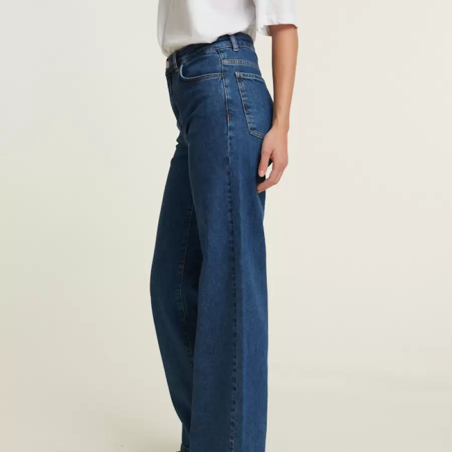 Basic Apparel - Jeans Enya, Mid Blue