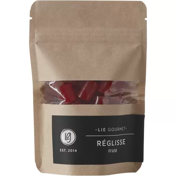 Lie Gourmet - Jordbærlakrids 110 g.