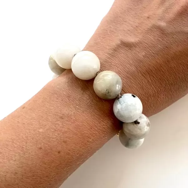 Sisse Dinesen - Armbånd Mona Moonstone, Sølv