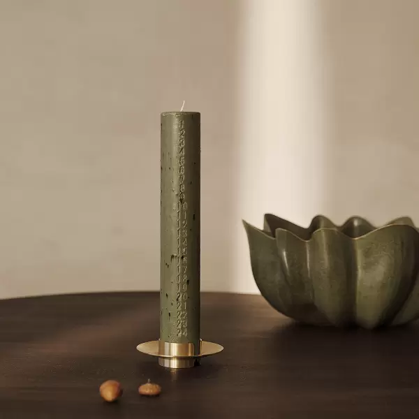 ferm LIVING - Kalenderlys Mura, Artichoke Green