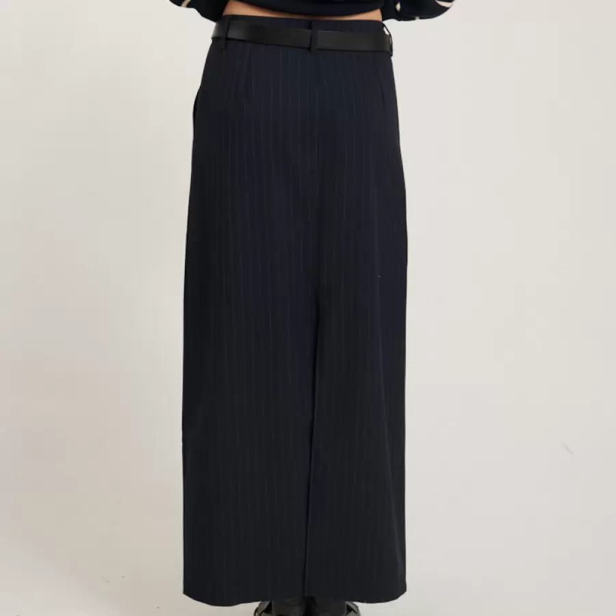 Basic Apparel - Marjorie Long Skirt, Sky Captain