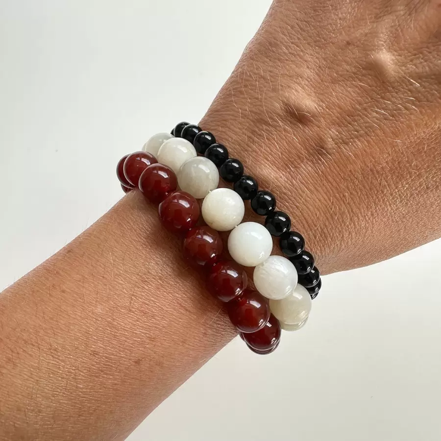 Sisse Dinesen - Armbånd Karna, Carnelian Forgyldt