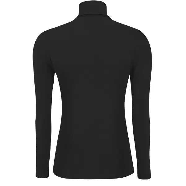 esmé studios - Penelope LS Roll Neck, Sort