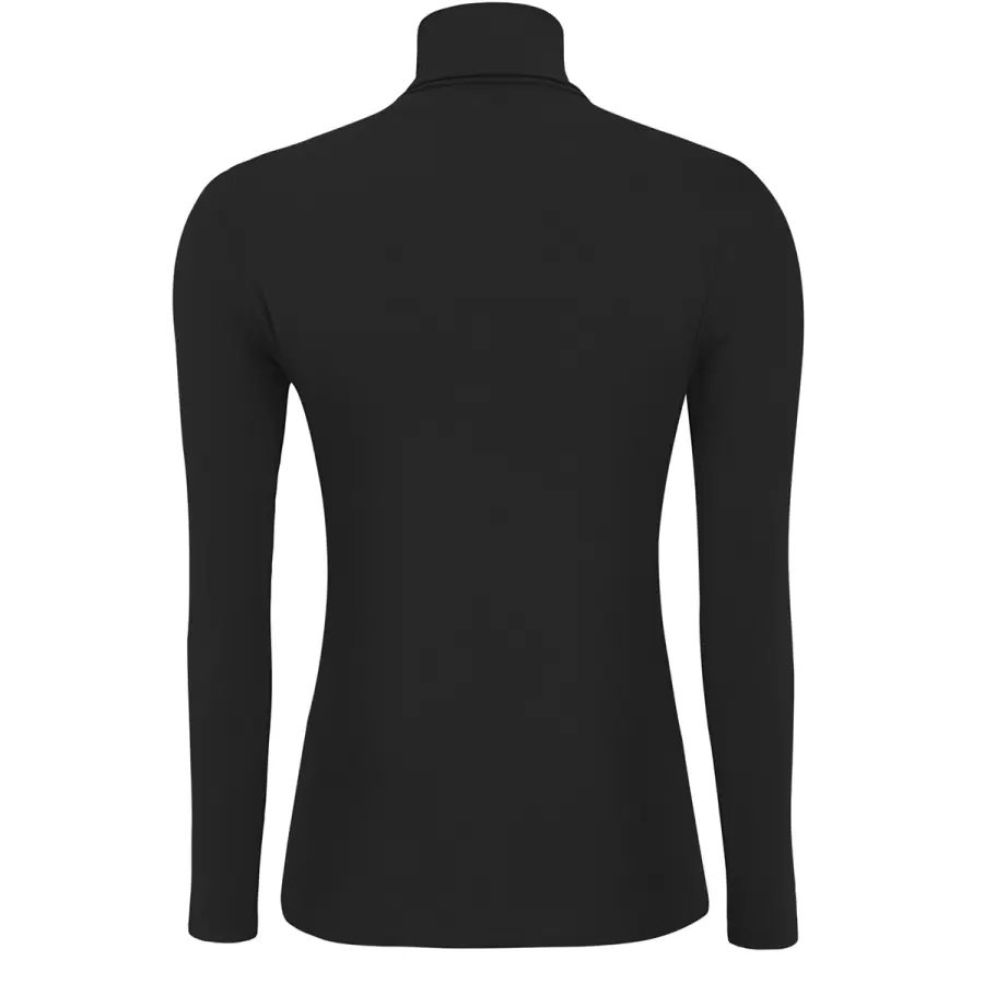 esmé studios - Penelope LS Roll Neck, Sort