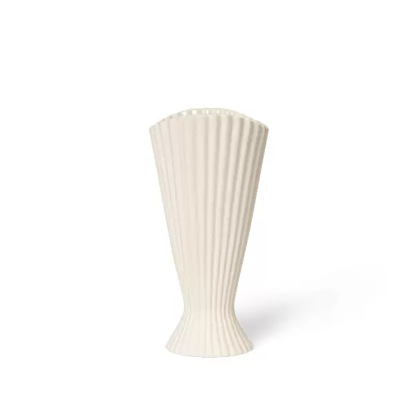 ferm LIVING - Fountain Vase, Offwhite H:23