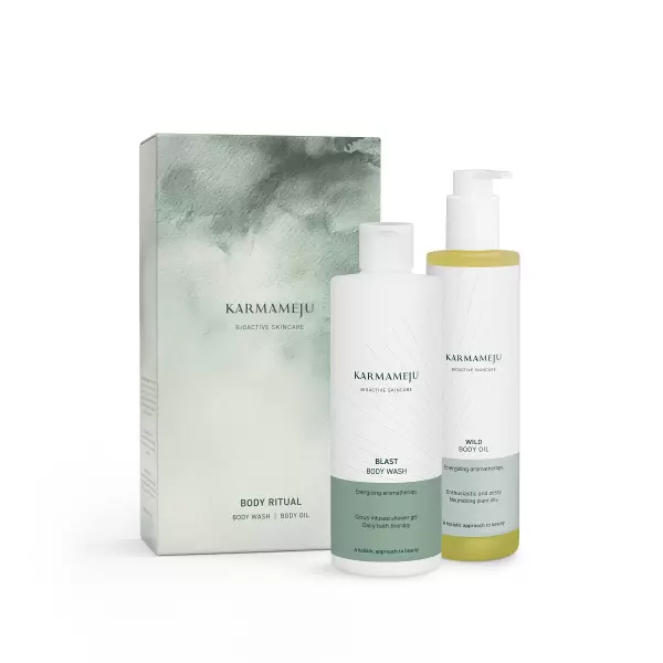 Karmameju - Gaveæske jul '24, Body Ritual, Blast Body Wash & Wild Body Oil, Spar 199,-