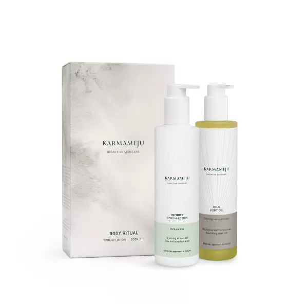 Karmameju - Gaveæske jul '24, Body Ritual, Serum Lotion & Body Oil - Spar 279,