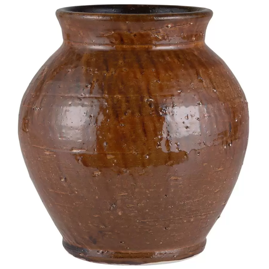 Ib Laursen - Vase Avignon, Brun Ø:22*22,5