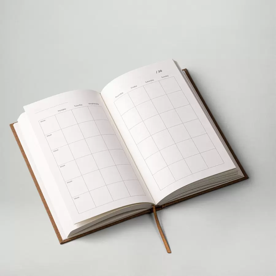 New Mags - Yearly Planner, Brun