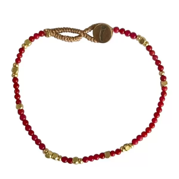 IBU Jewels - Armbånd Lulu Liv, Red Jade