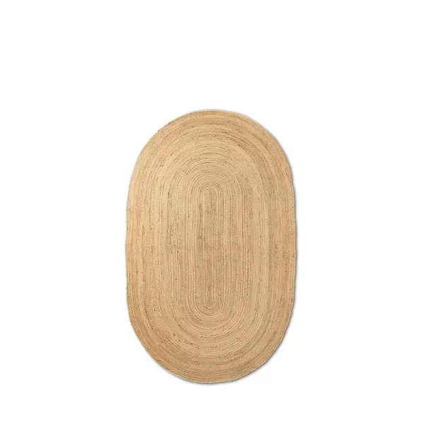 ferm LIVING - Gulvtæppe Eternal Oval Jute, Small 140*240