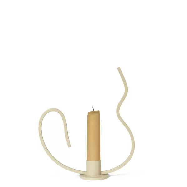 ferm LIVING - Lysestage Valse Lav, Cashmere