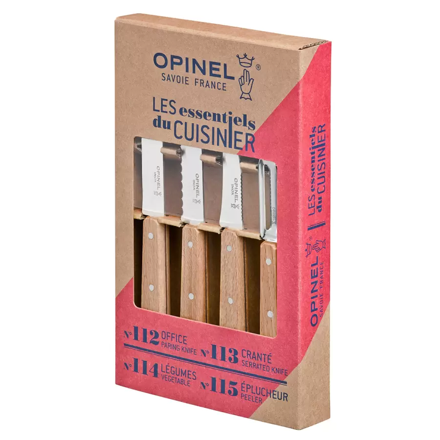 Opinel/Gourmet Supply - Opinel, sæt med 4 redskaber