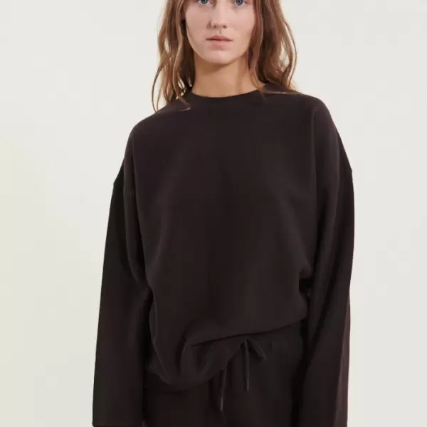 Basic Apparel - Sweat Shirt Kat, Chocolate Torte