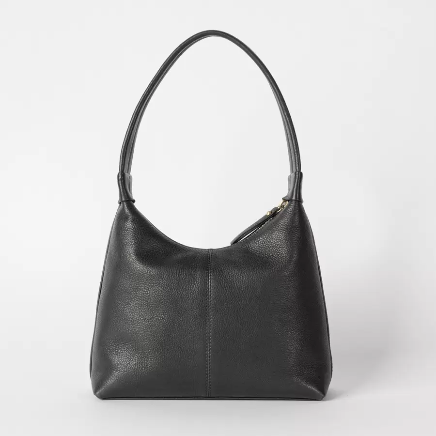 O My Bag - Skuldertaske Nora, Black Soft Grain Leather