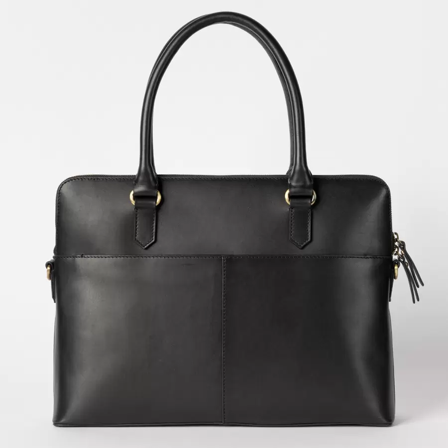 O My Bag - Arbejdstaske Hayden, Black Classic Leather