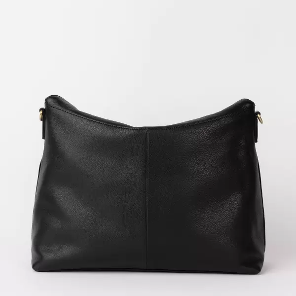 O My Bag - Arbejdstaske Sienna, Black Soft Grain Leather