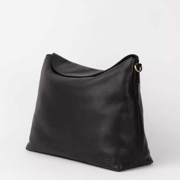 O My Bag - Arbejdstaske Sienna, Black Soft Grain Leather