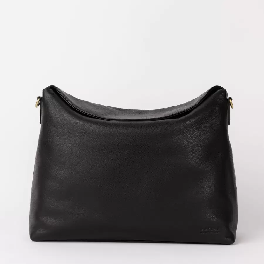 O My Bag - Arbejdstaske Sienna, Black Soft Grain Leather