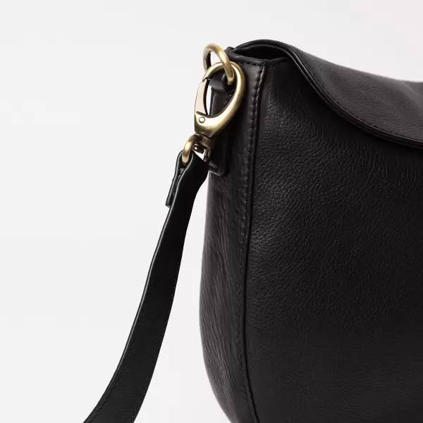 O My Bag - Cross Body Lana, Black Soft Grain Leather