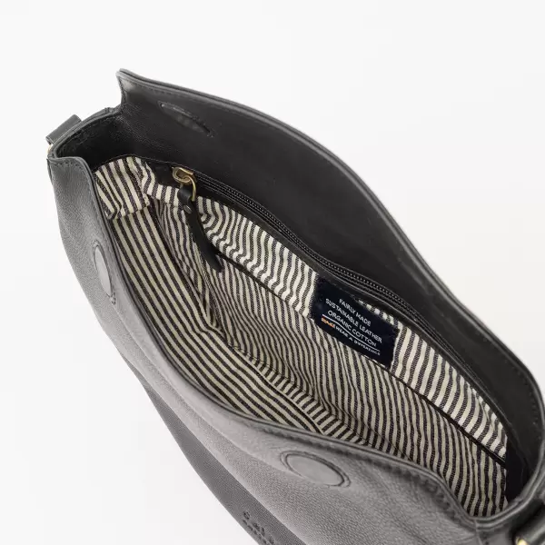 O My Bag - Cross Body Lana, Black Soft Grain Leather