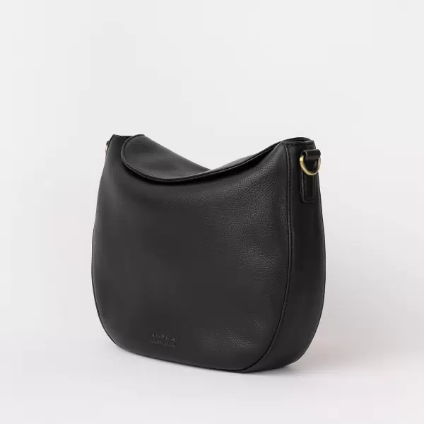 O My Bag - Cross Body Lana, Black Soft Grain Leather